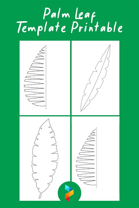Palm Leaf Cut Out Template
